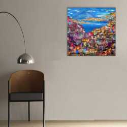 Kıyı Şehri Kanvas Tablo - 