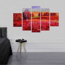 Kızıl Bahçeler Kanvas Tablo - 