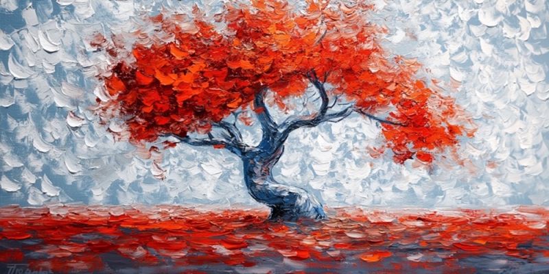 Kızılağaç Kanvas Tablo - 2