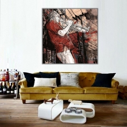 Klarnet Çalan Adam Kanvas Tablo - 