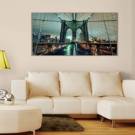 Köprü Üstü Panoramik Kanvas Tablo - 