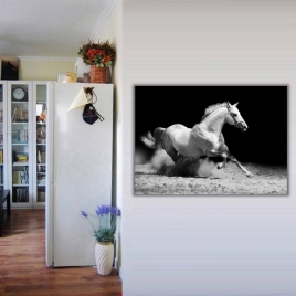 Koşan At Kanvas Tablo - 