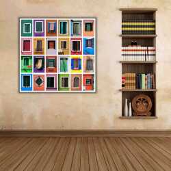 Küba Evleri Kanvas Tablo - 