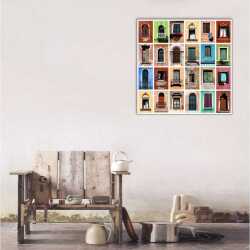 Küba Evleri Kanvas Tablo - 