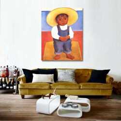 Kübalı Çocuk Kanvas Tablo - 