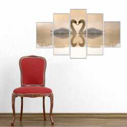 Kuğular 1 Kanvas Tablo - 