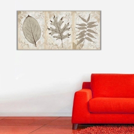 Kurumuş Yapraklar Panoramik Kanvas Tablo - 