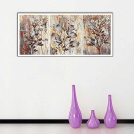 Kuruyan Dallar Panoramik Kanvas Tablo - 