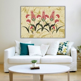 Lale Devrinde Laleler Kanvas Tablo - 