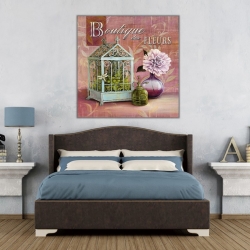 Lila Çiçekler Kanvas Tablo - 