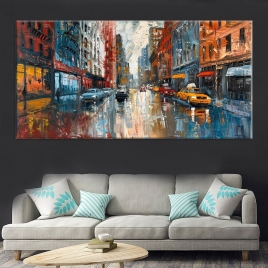 Londra Akşamları Kanvas Tablo 2 - 