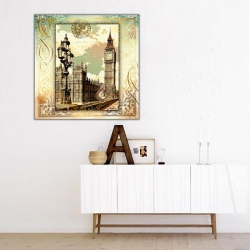 Londra Saat Kulesi Kanvas Tablo - 