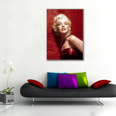 Marilyn Monroe Dikey Kanvas Tablo