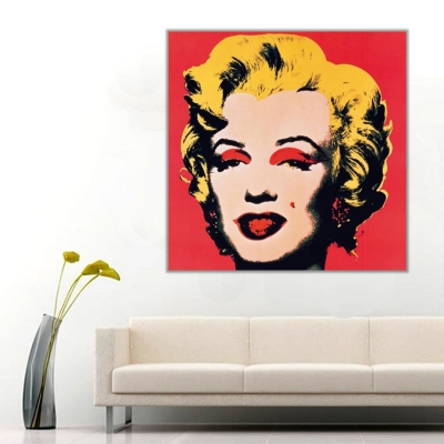 Marilyn Monroe Kare PopArt Kanvas Tablo