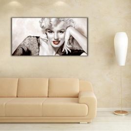 Marilyn Monroe Panoramik Kanvas Tablo - 