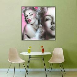 Marliyn Monroe Kare Kanvas Tablo - 