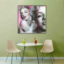 Marliyn Monroe Makyajlı Kanvas Tablo - 
