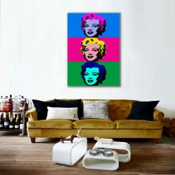 Marliyn Monroe Pop Art Kanvas Tablo - Thumbnail