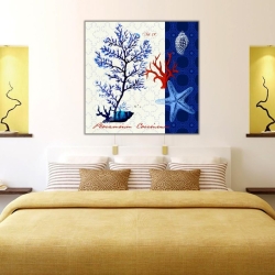 Mavi Beyaz Kanvas Tablo 1 - 