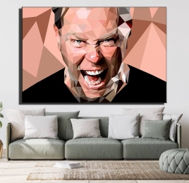 Metallica James Hetfield Kanvas Tablo - 