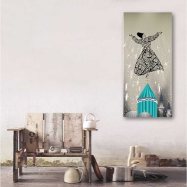 Hz. Mevlana Türbesi ve Semazen Tablosu - 