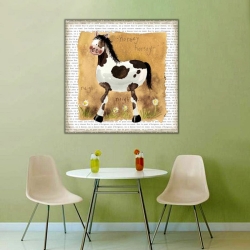 Minik At Kanvas Tablo - 