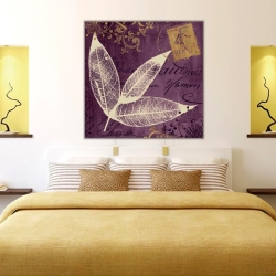 Mor Yapraklar Kanvas Tablo - 