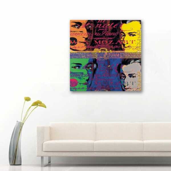 Mozart PopArt Kanvas Tablo