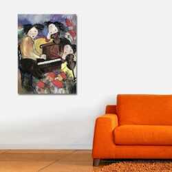 Müzisyen Kardeşler Kanvas Tablo - 