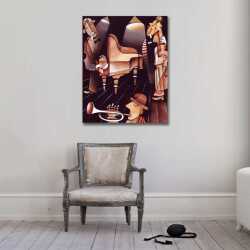 Müzisyenler Kanvas Tablo - 