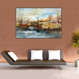 Nehir ve Doğa Tablosu - 