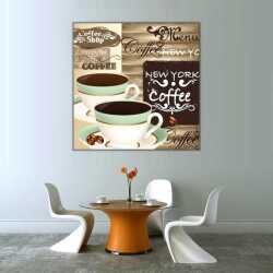 Newyork Coffoe Shop Kanvas Tablo - 