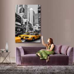Newyork Taksi Kanvas Tablo - 
