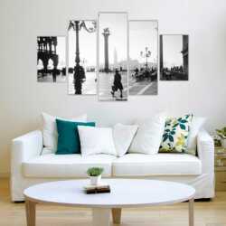 Nostrajik Fotoğraf Siyah Beyaz Kanvas Tablo - 