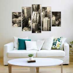 Nostrajik Şehir Kanvas Tablo - 