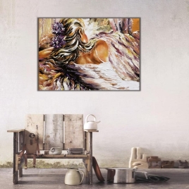 Nü Kadın Kanvas Tablo - 