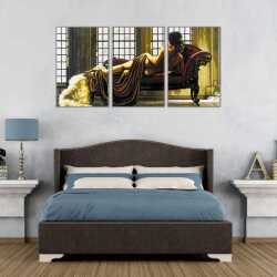 Nü Kadın Parçalı Kanvas Tablo - 