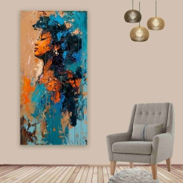 Oil Paint Women Kanvas Tablo - 1