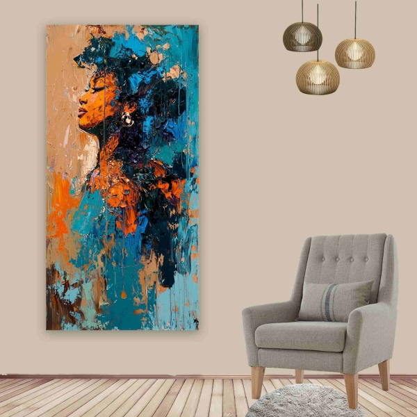 Oil Paint Women Kanvas Tablo - 1