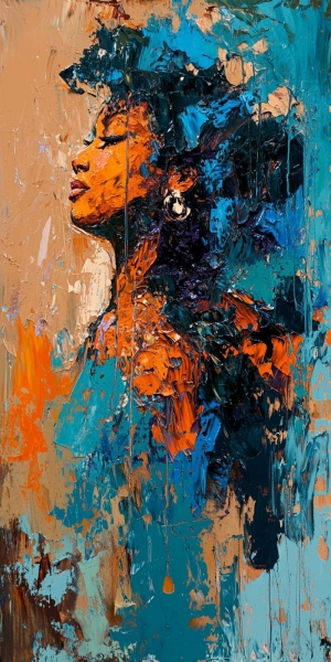 Oil Paint Women Kanvas Tablo - 2