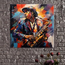 Oilpaint Music Art Kanvas Tablo - 