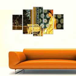 Osman Hamdi Kuran Okuyan Kız Kanvas Tablo - 