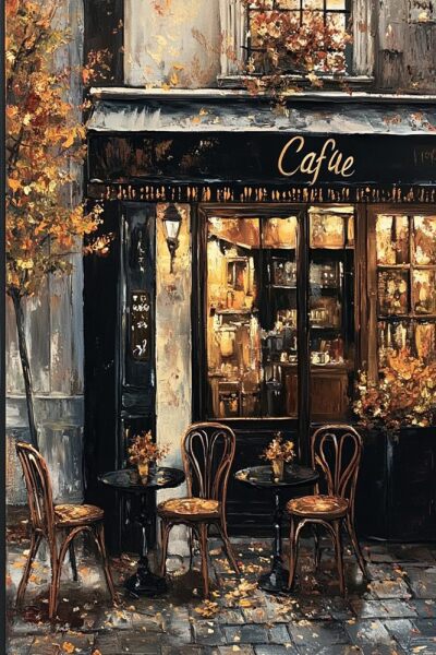Otantik Kafe Kanvas Tablo - 2