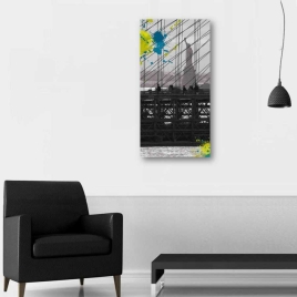 Broklyn Köprüsünün Ardından Özgürlük Anıtı Tablosu - 