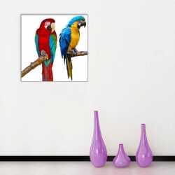 Papağanlar Kanvas Tablo - 