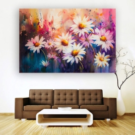 Papatyalar Kanvas Tablo - 