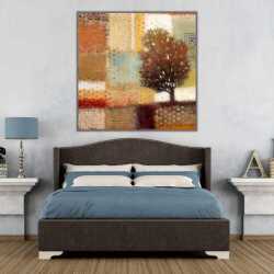 Pastel Doğa ve Ağaçlar 1 Kanvas Tablo - 