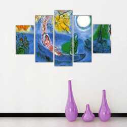 Pastel Sanatsal Çalışma Kanvas Tablo - 