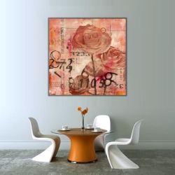 Pembe Güller Kanvas Tablo - 