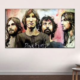 Pink Floyd Grup Üyeleri Kanvas Tablo - 